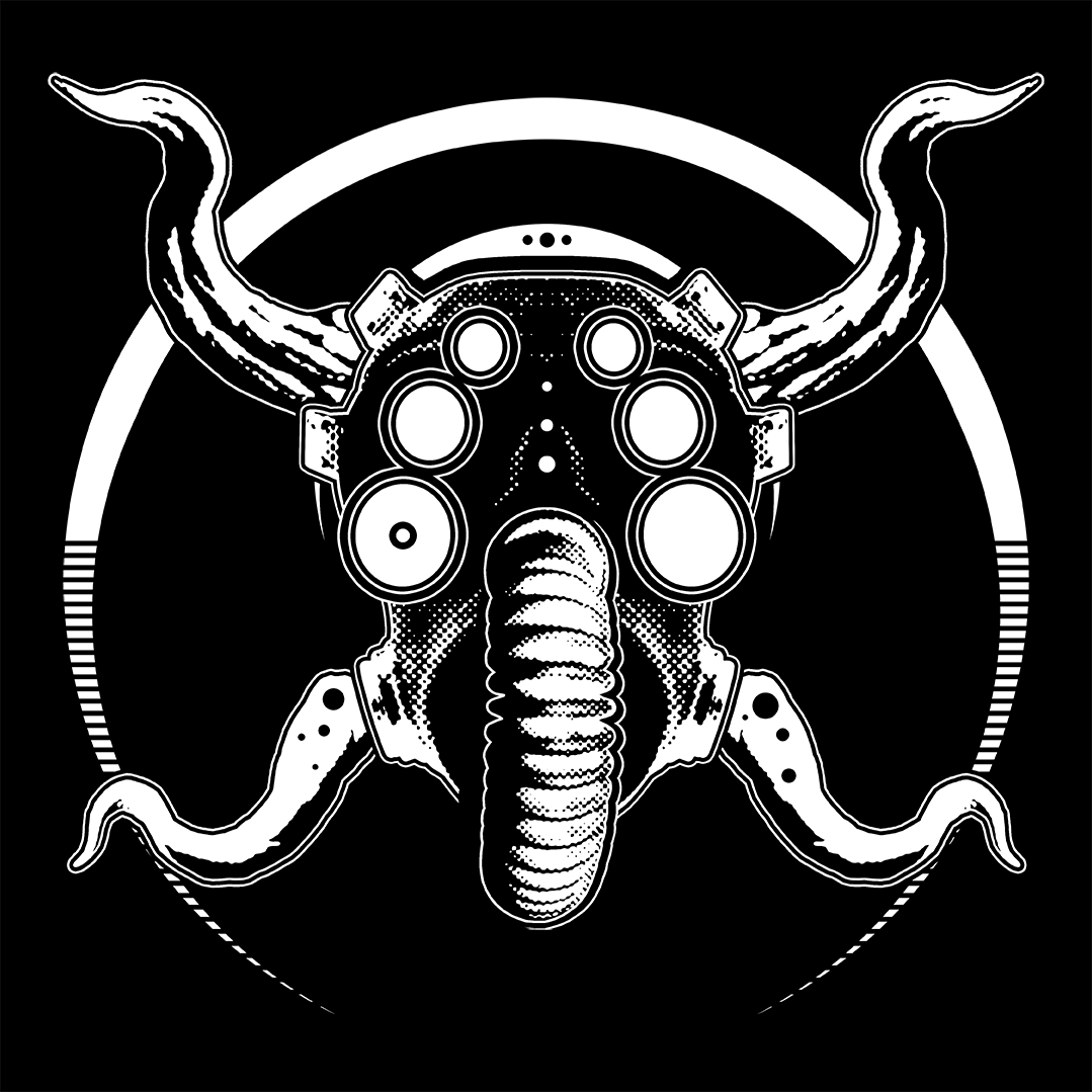 centipede industrial dark gas mask edm surreal