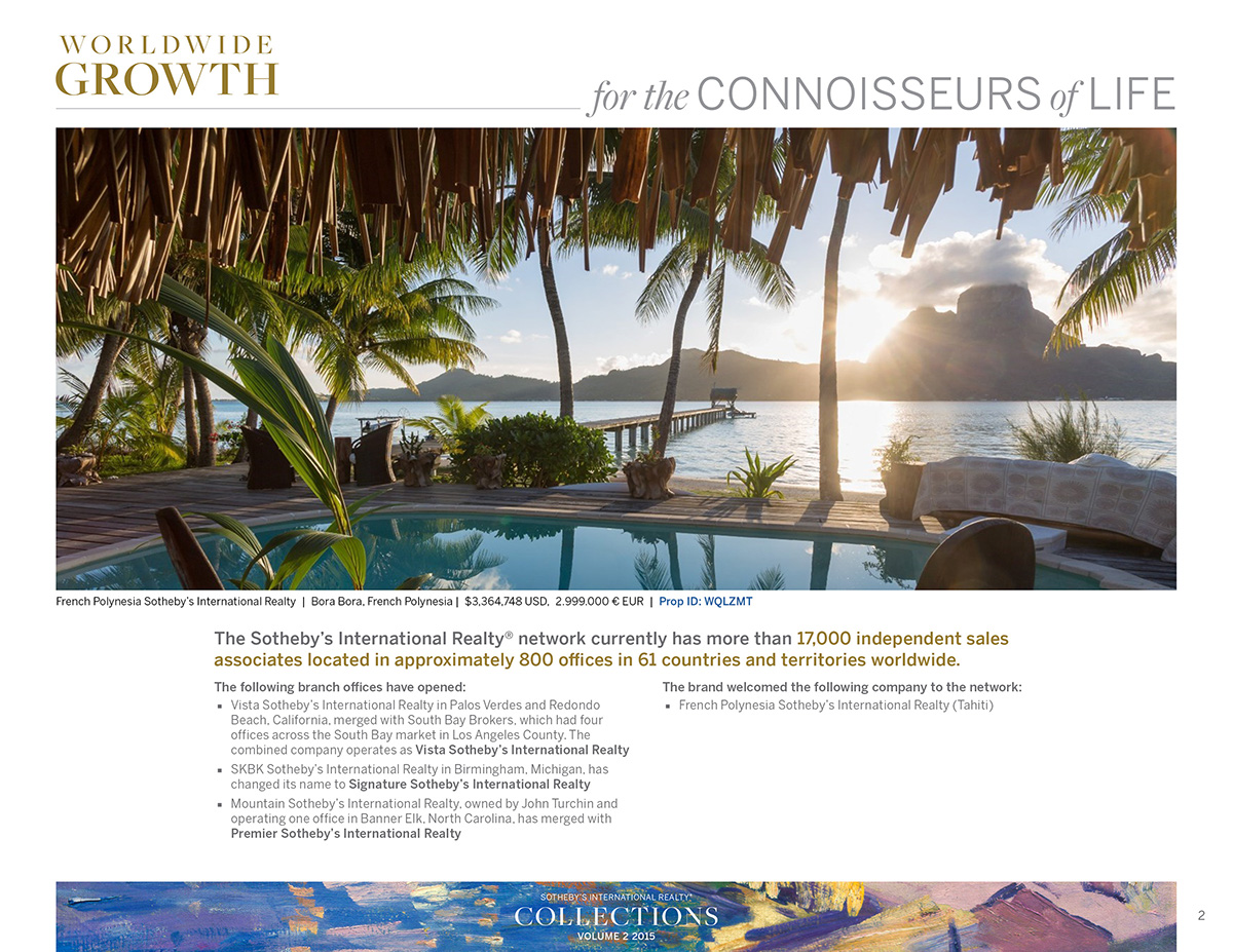 newsletter print Booklet catalog luxury real estate