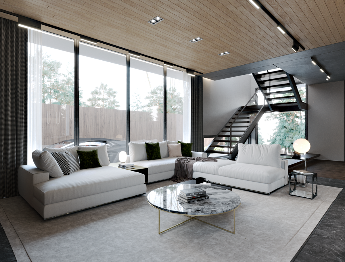 interior design  modern corona Render viet nam