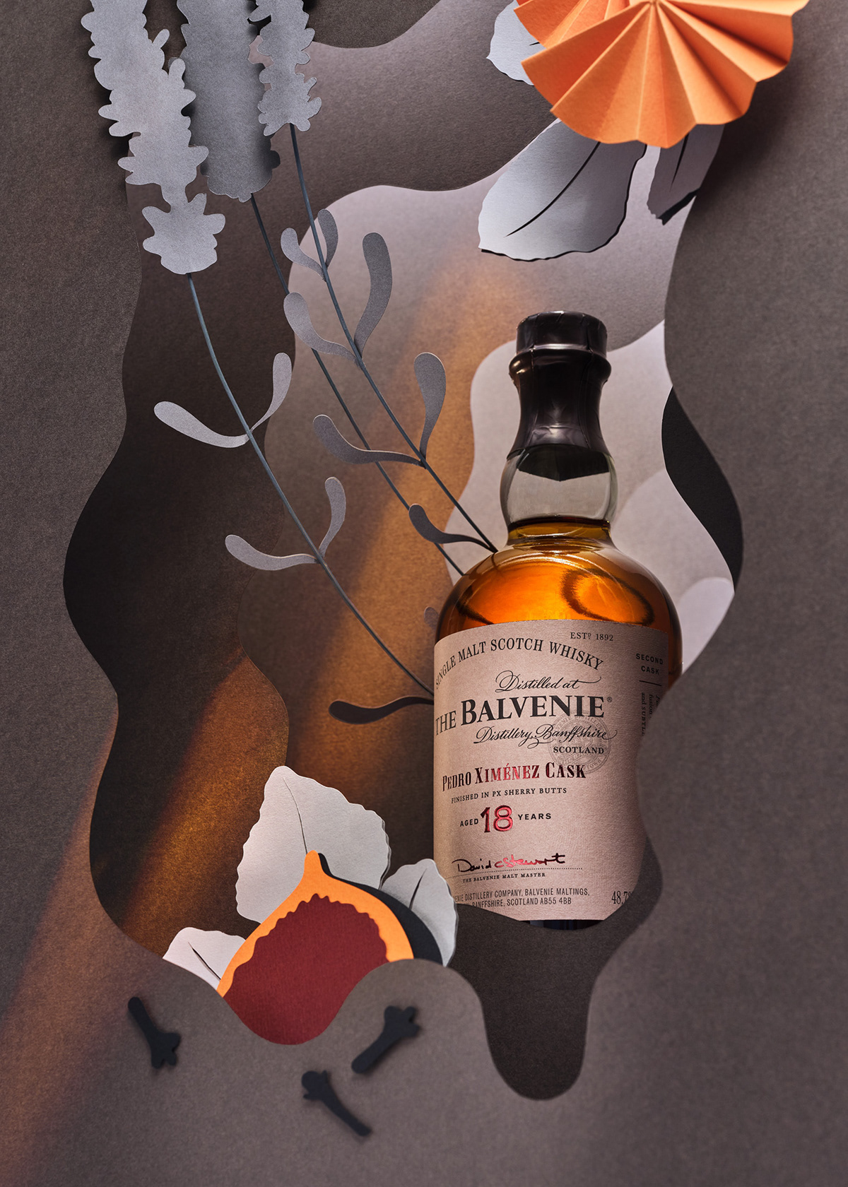 Balvenie Balvenie Whisky design ILLUSTRATION  llreps owen gildersleeve paper art papercraft