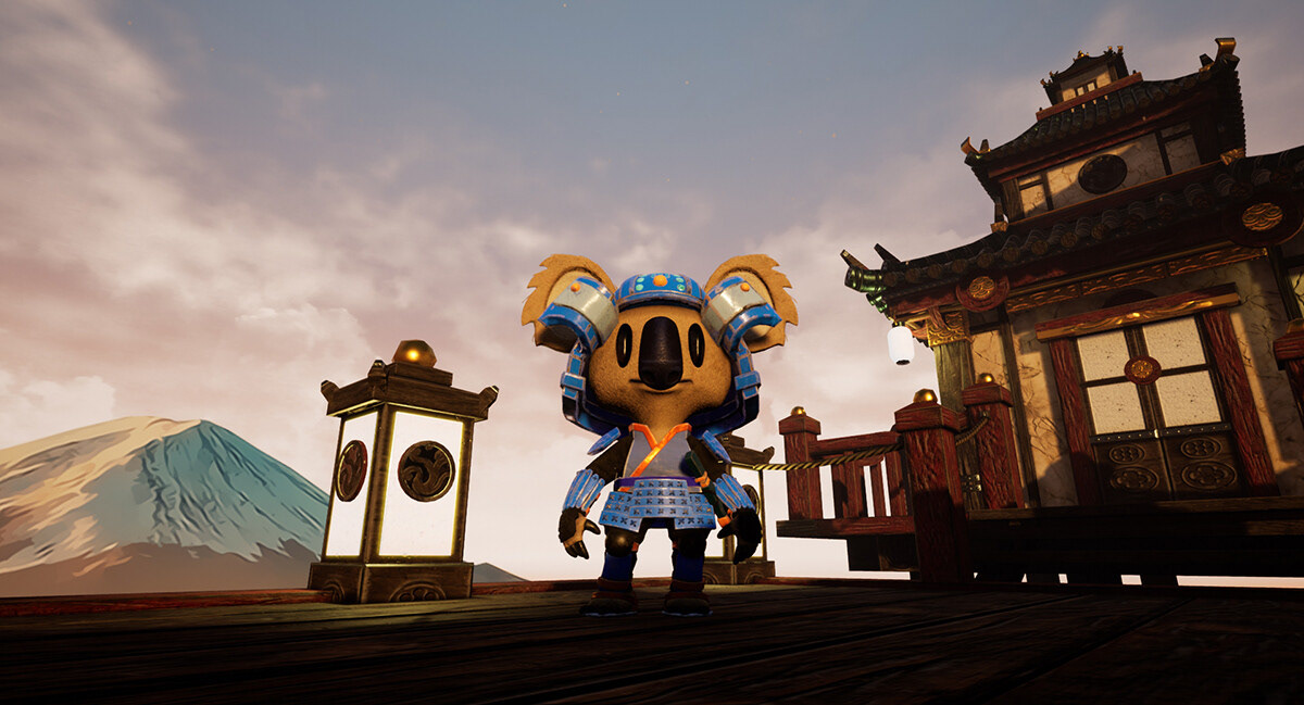 Character Digital Art  game design  japan kung fu samurai Unreal Engine video game