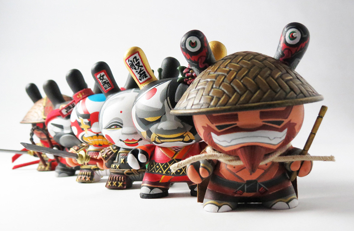 vinyl toys arttoy customtoys painting   yokai japan folklore Dunny art