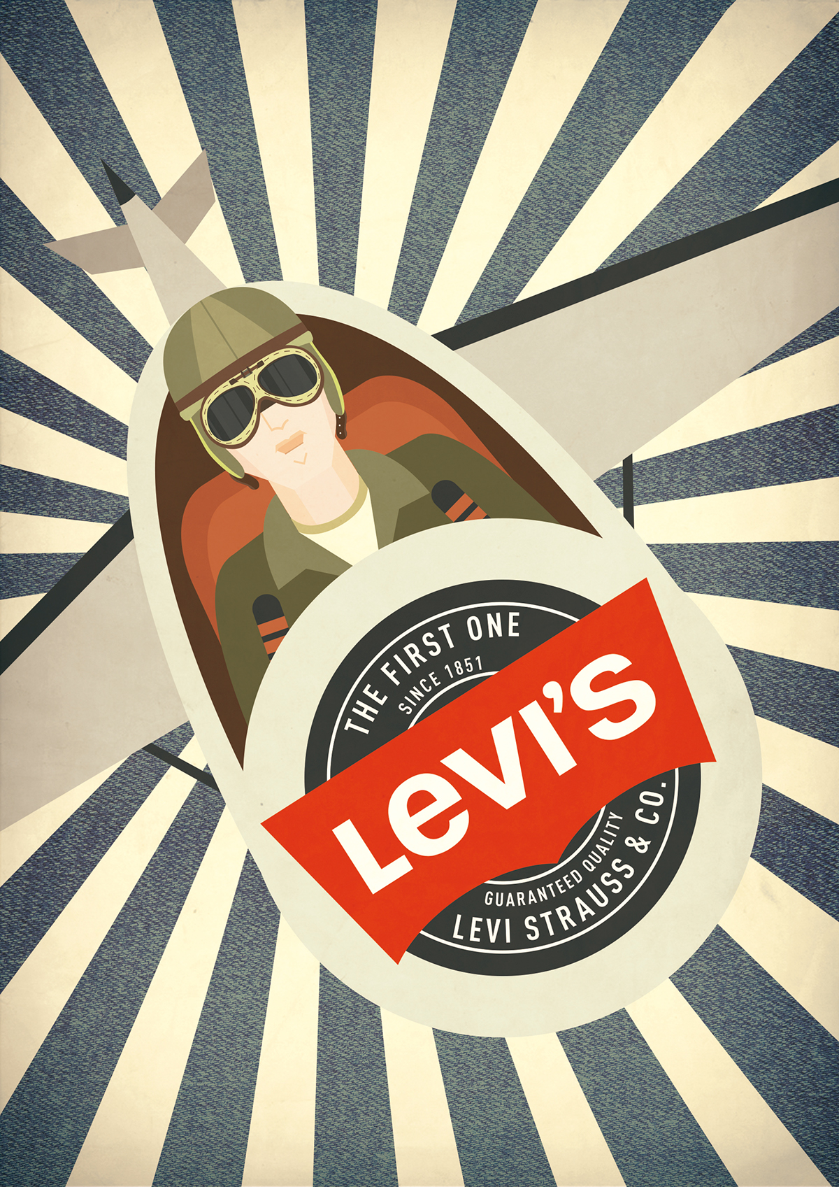levi´s women bandanna the 40s miner performer famous jeans levis strauss evolution airman Advertising Campaign