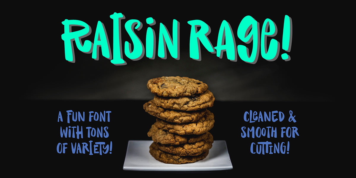 raisin rage font Typeface cute Fun narrow weird kids smooth clean