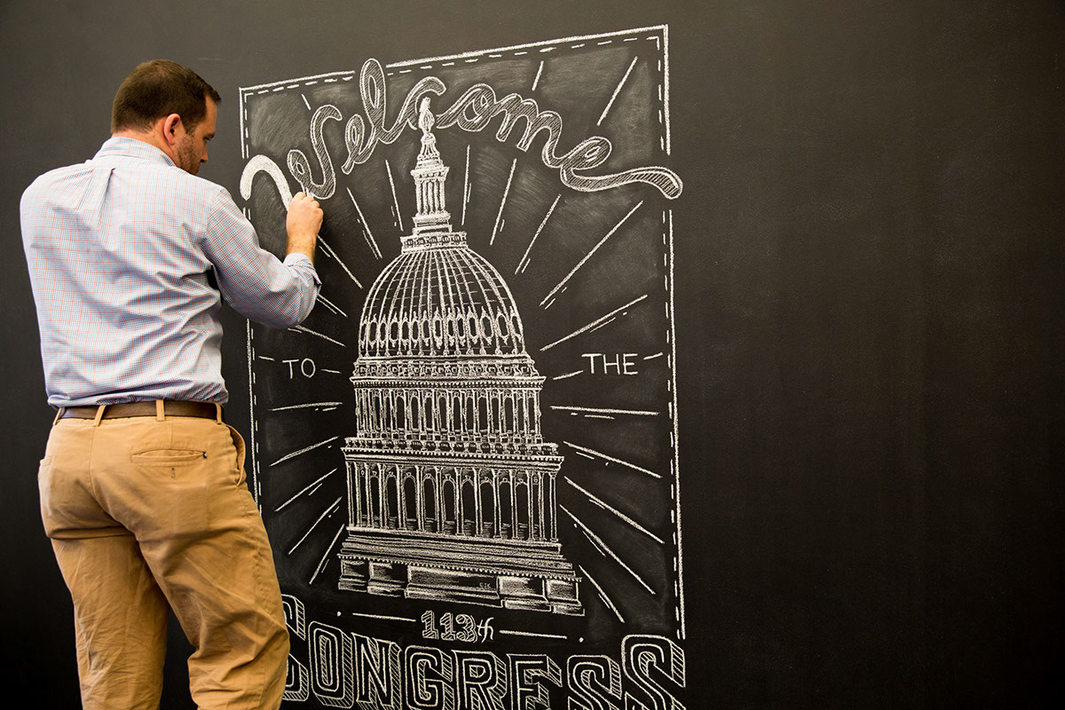 chalk Chalkboard congress Capitol Dome 