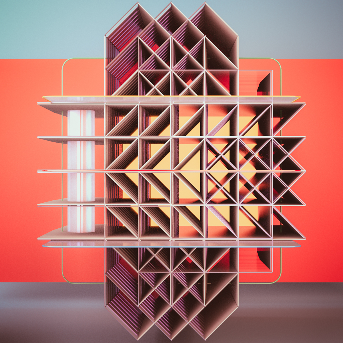 3DType neon wood fluid bravo retrogames pang tetris pattern flower