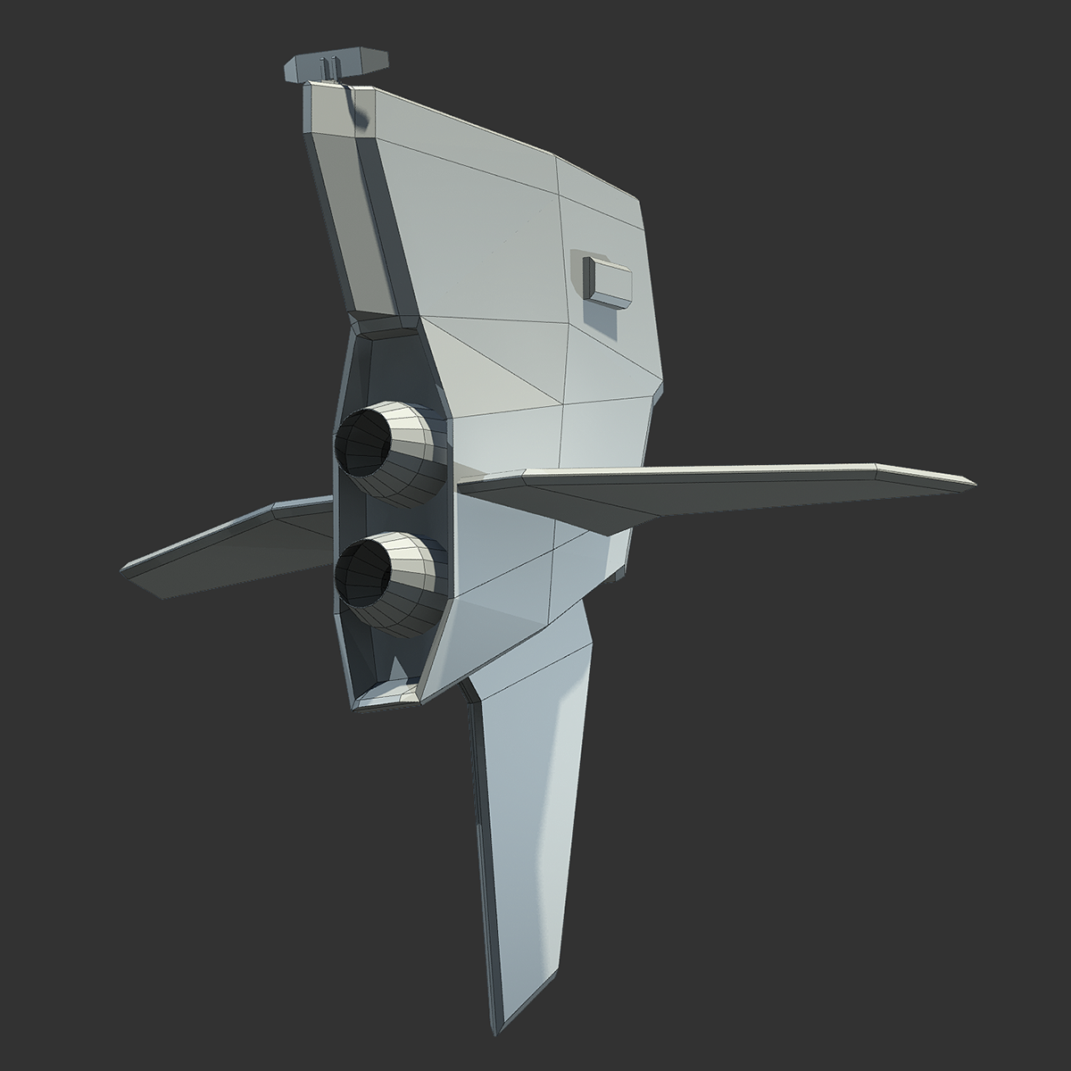 spaceship concept 3D Low Poly game ready Space  planet UFO alien plane Aircraft HD galactic