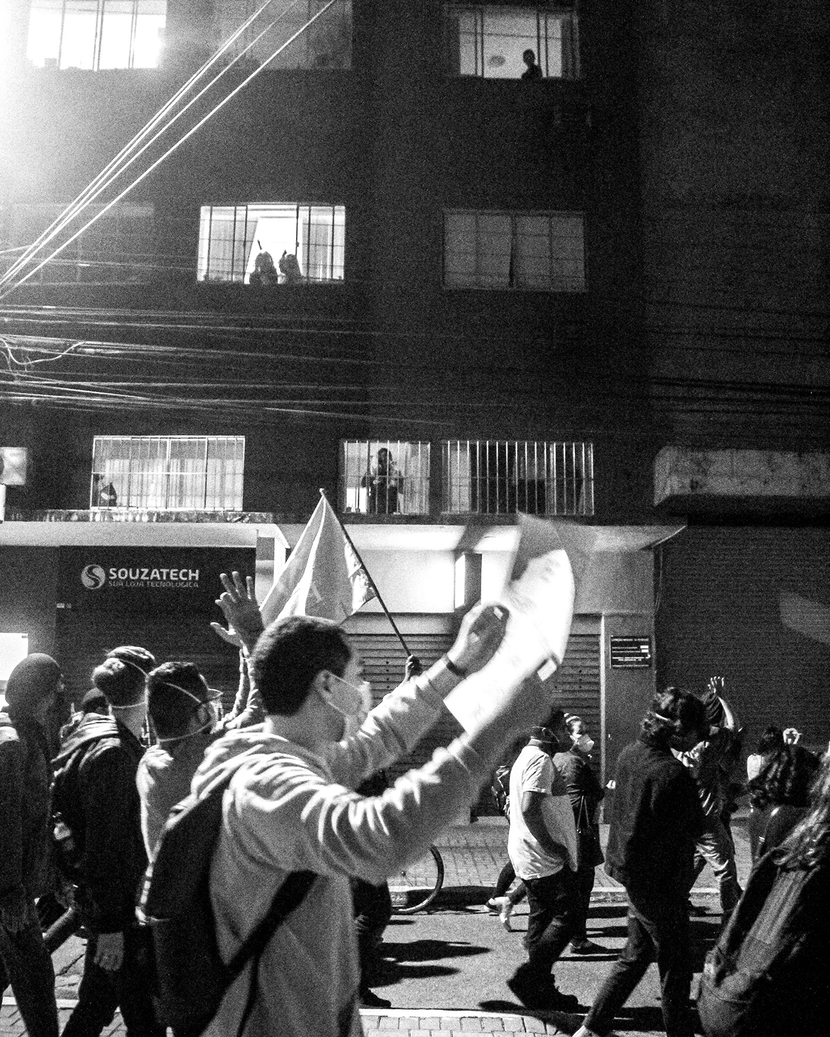 black and white Fora Bolsonaro Fotografia fotografia urbana fotojornalismo joinville photojournalism  Protesto street photography urban photography