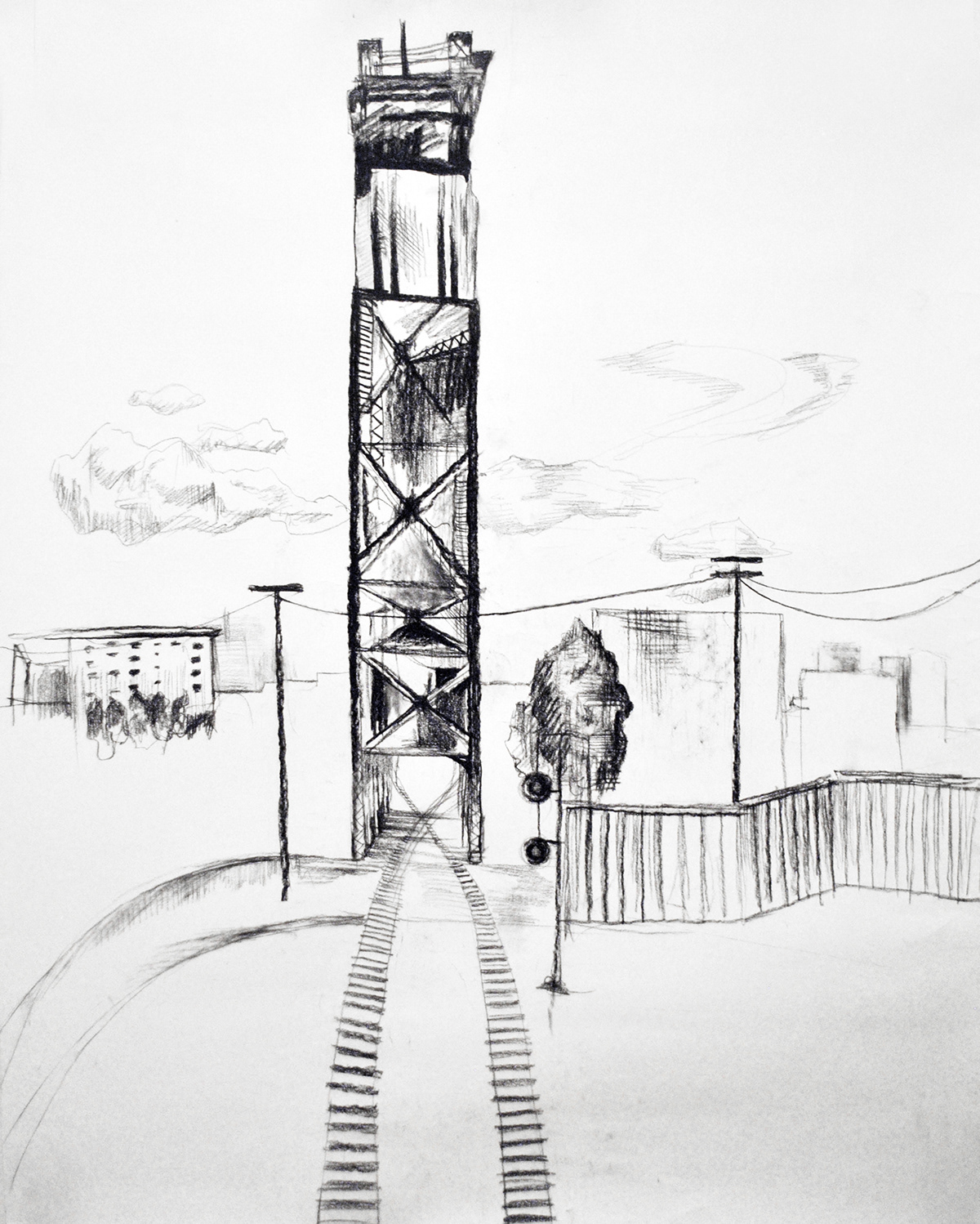 bridge observation sketch