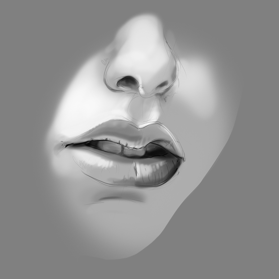 digital painting sketch ILLUSTRATION  portrait woman