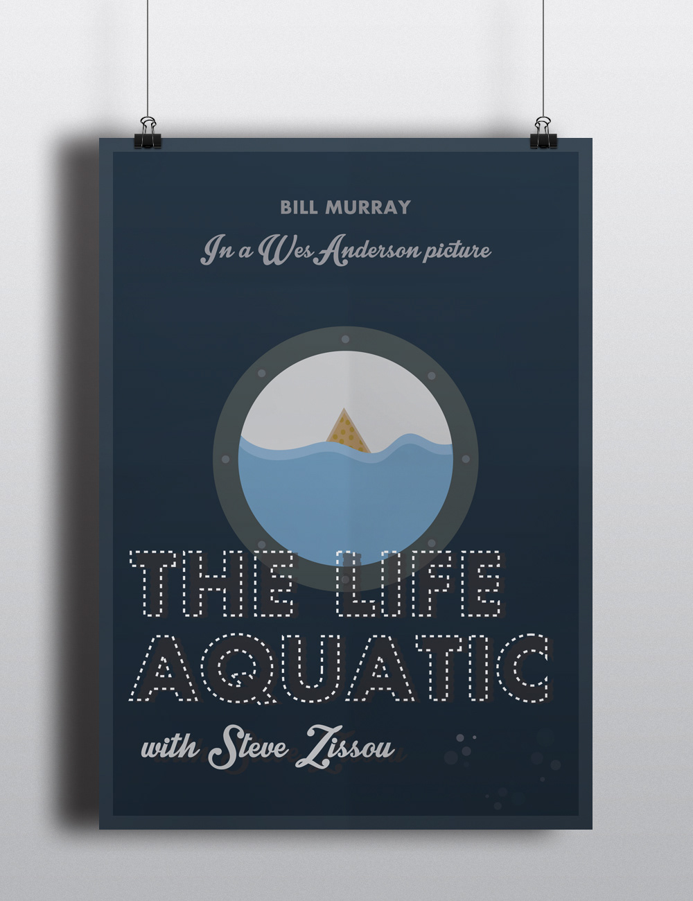 film poster poster Steve Zissou wes anderson movie minimal The Life Aquatic With Steve Zissou