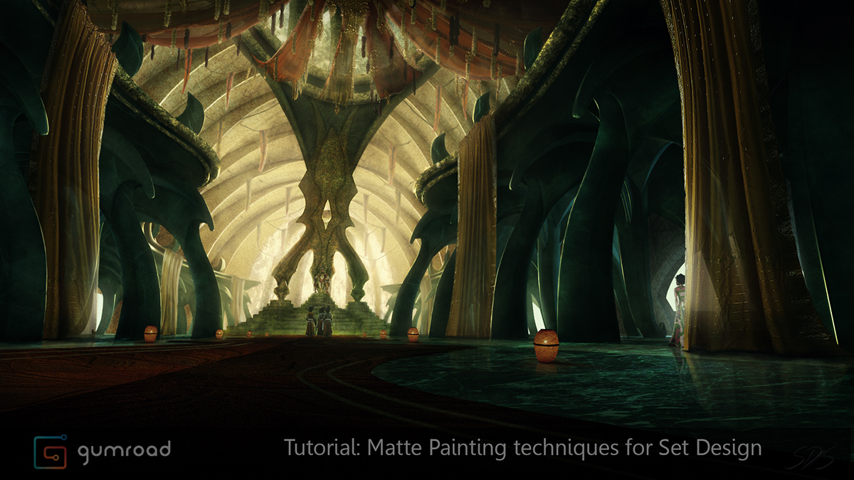 tutorial vfx workshops Interior 3D modeling lighting Matte Painting Digital Art  concept art