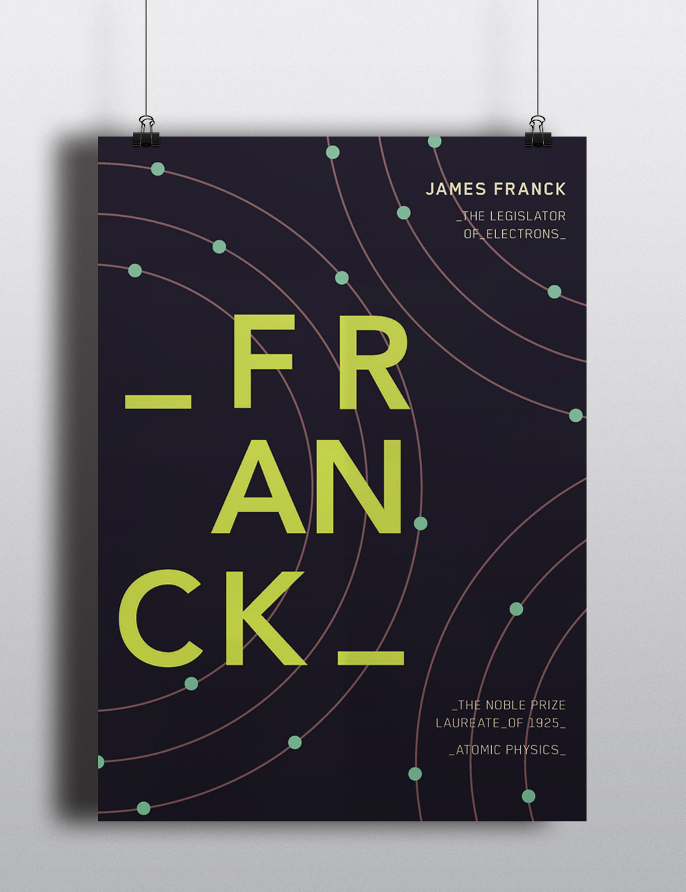 poster Nobel Prize nobel james Franck james franck