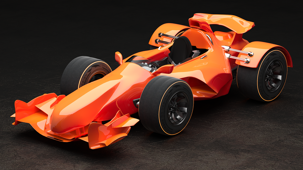 3D blender cycles car design Motor Auto formula formula one Render