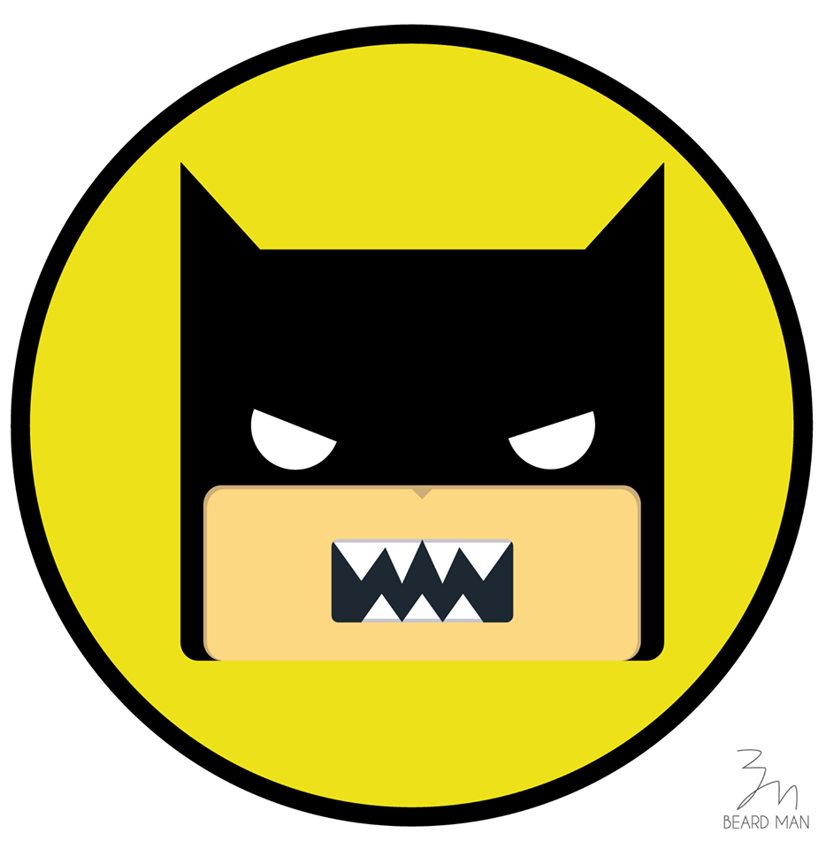 flat batman Emoji