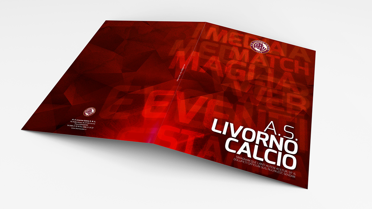 livorno calcio soccer sponsor concept italia grafica media Web
