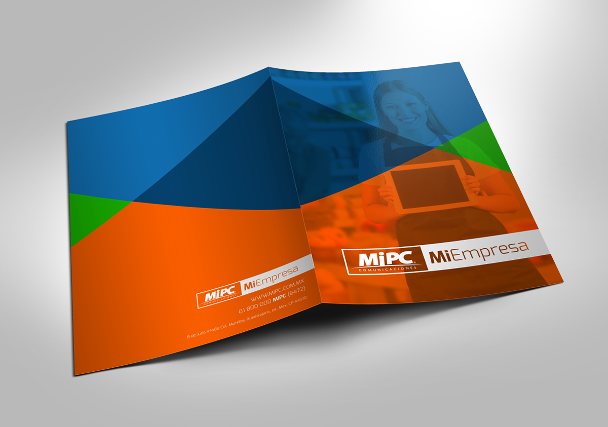 mipc Tarjetas de Presentación brochure Carpeta diseño gráfico imagen corporativa