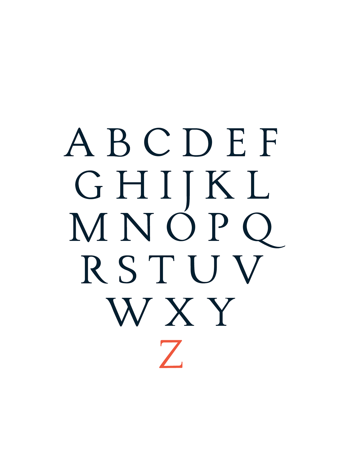 Typeface type desgin specimen font davanzati museum firenze type