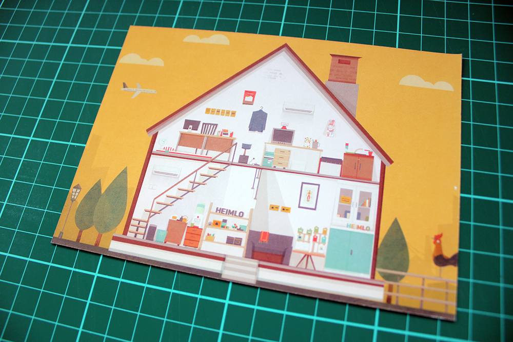 postcards house vintage norway studio