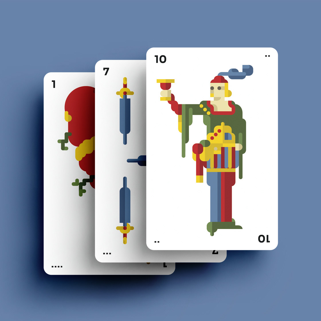 ilustracion fournier ilustration geometric design naipes Baraja baraja de cartas juegos de mesa mmartinstudio baraja española