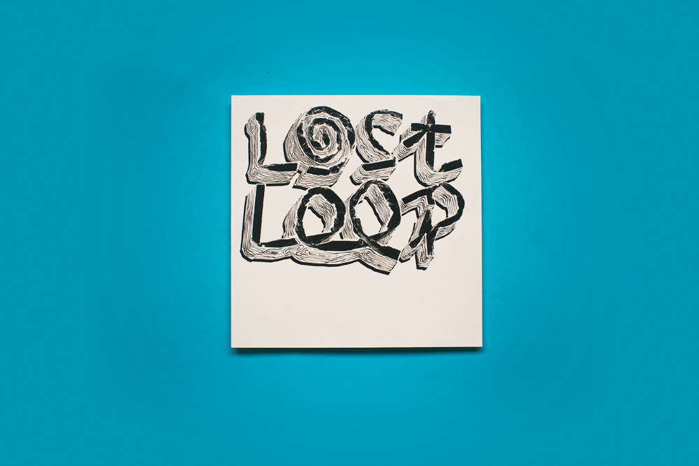 handmade typography custom type type band lost loop