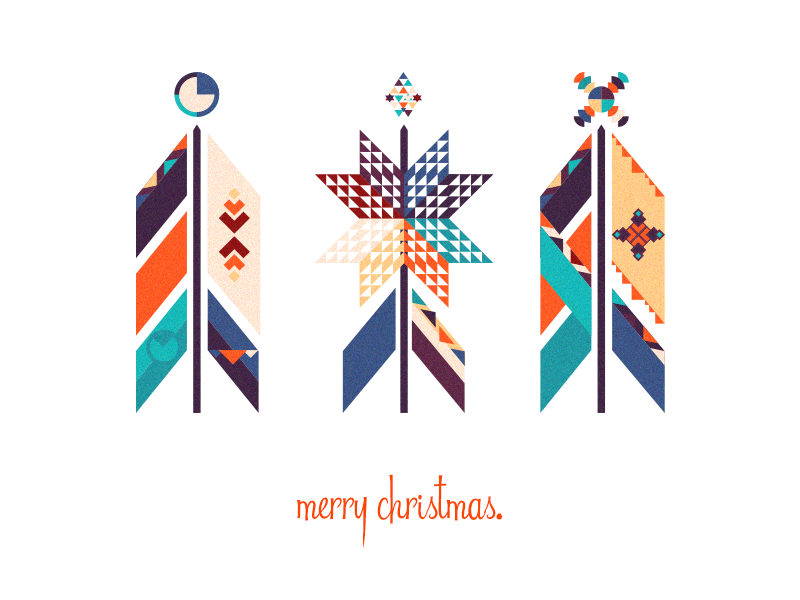 Christmas design greeting season Holiday card merry colorful colour