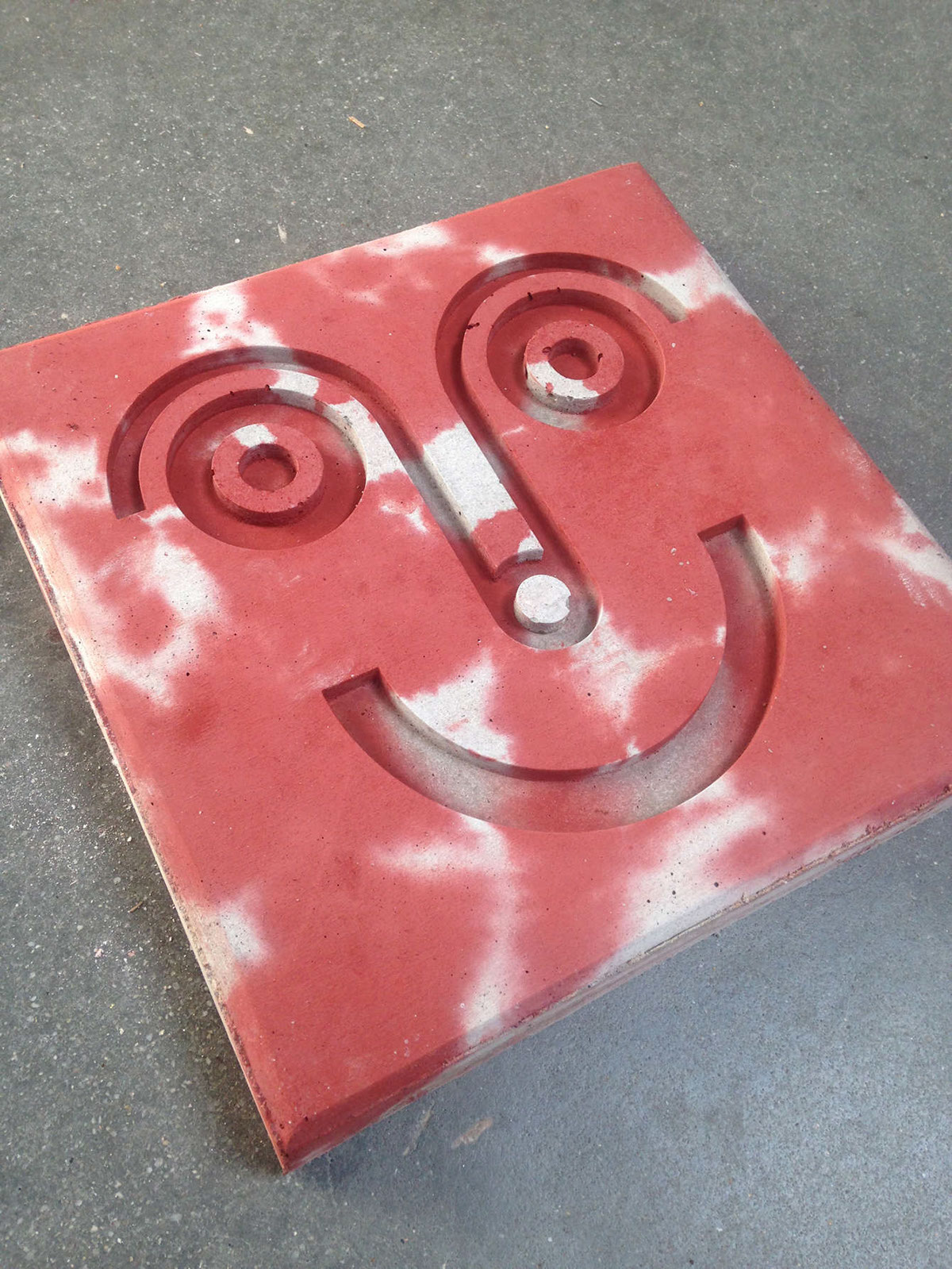tile concrete smile marbled Guerilla pavement DIY mold