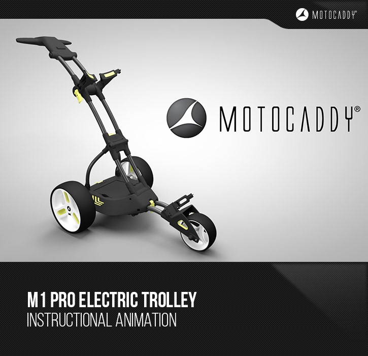 Motocaddy 3D cinema 4d golf golf trolley 