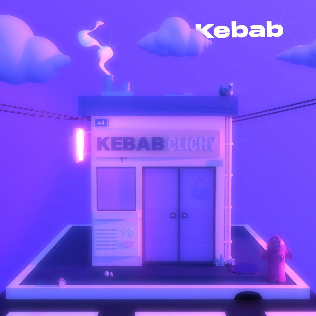3D caractère graphic design  ILLUSTRATION  kebab Street