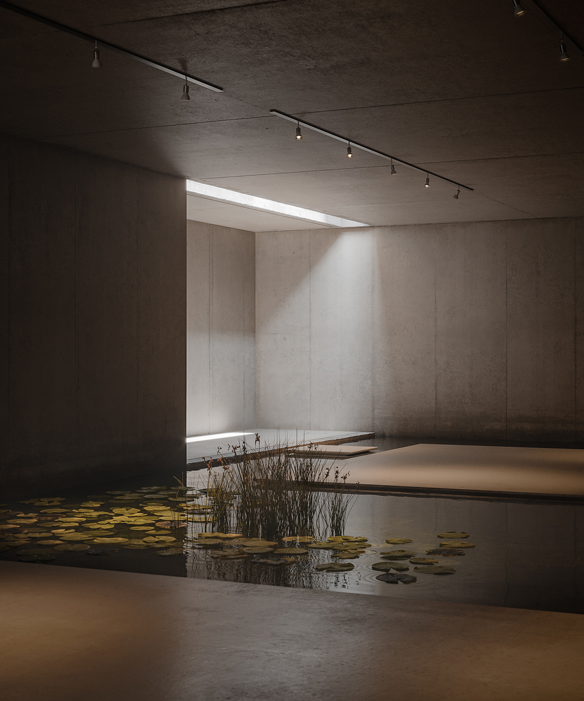 architecture CGI concrete corona Interior Minimalism