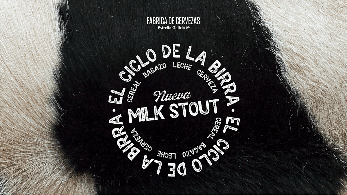 ads Advertising  campaign cow craft beer Estrella Galicia milk milk stout Musical Socialmedia