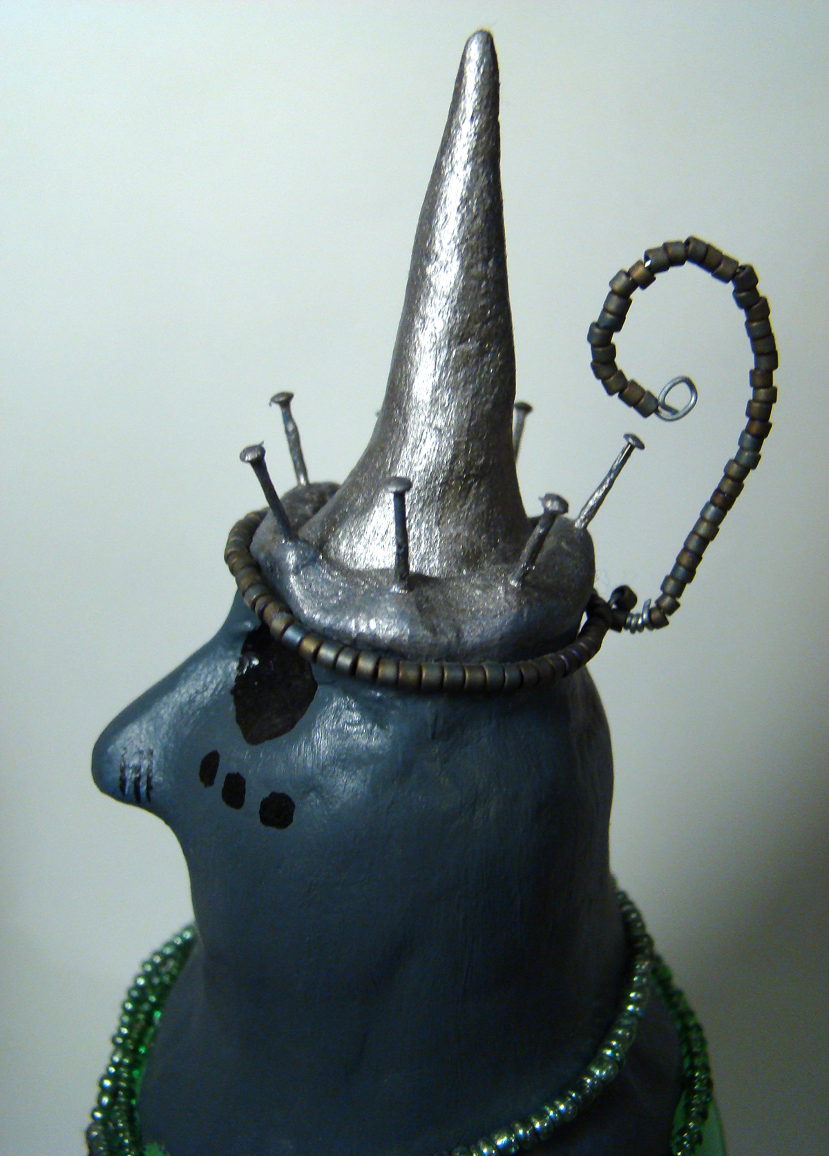 witch bottle sculpture mixed media