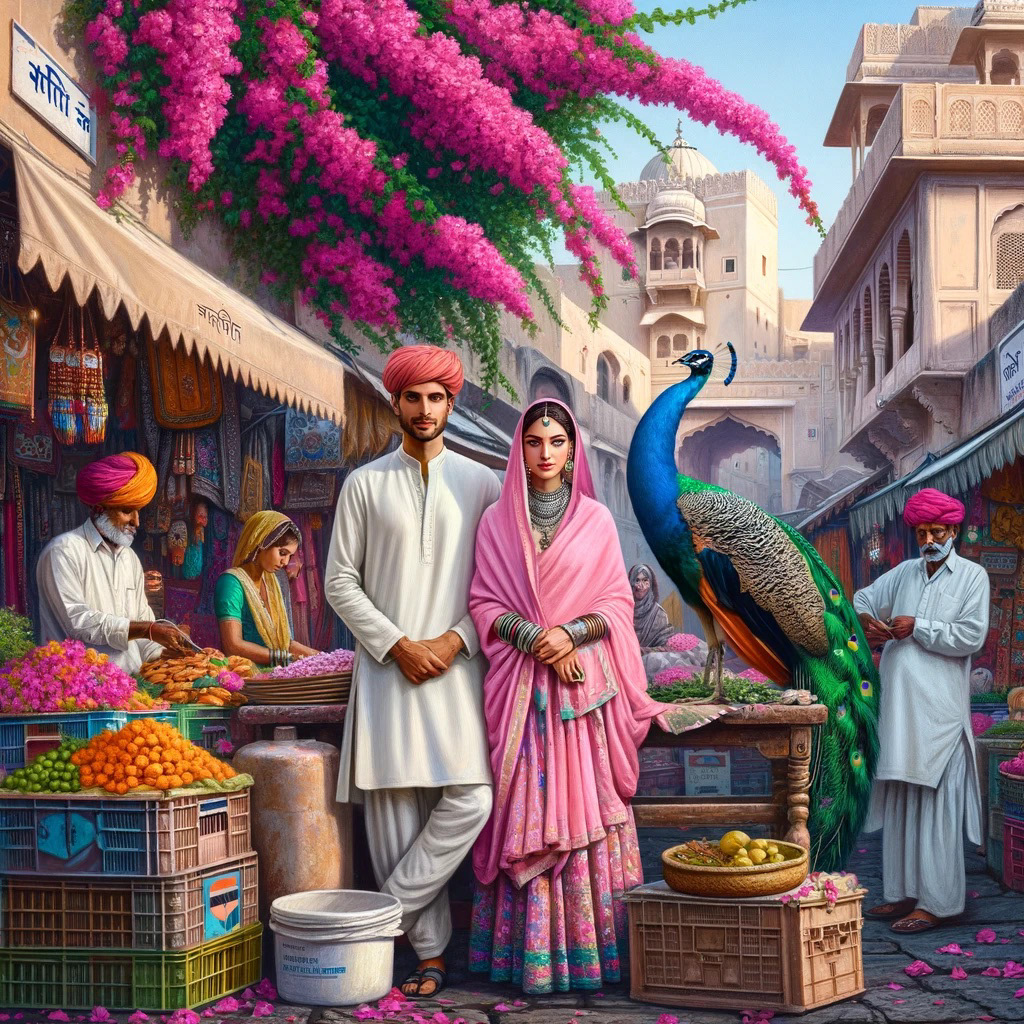 Jaipur ai monuments India graphic design  Flowers royality peacock inspiration Digital Art 