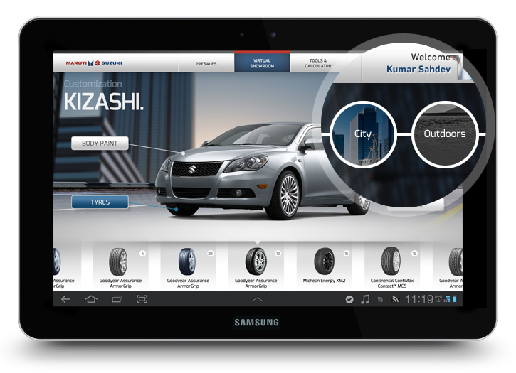 Suzuki iPad App Android App interface design car app user interface showroom grand vitara suzuki swift