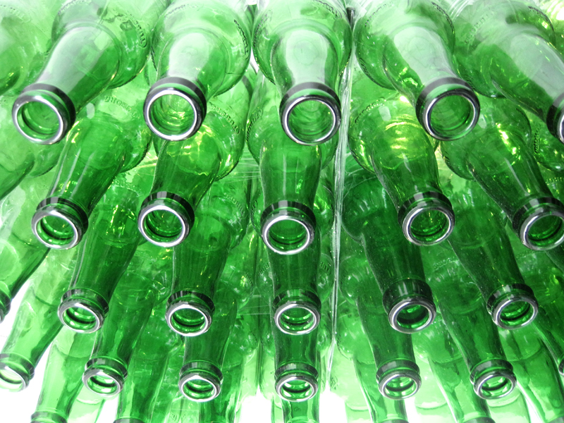 bottles Big Letter beer the letter i sculpture green glass