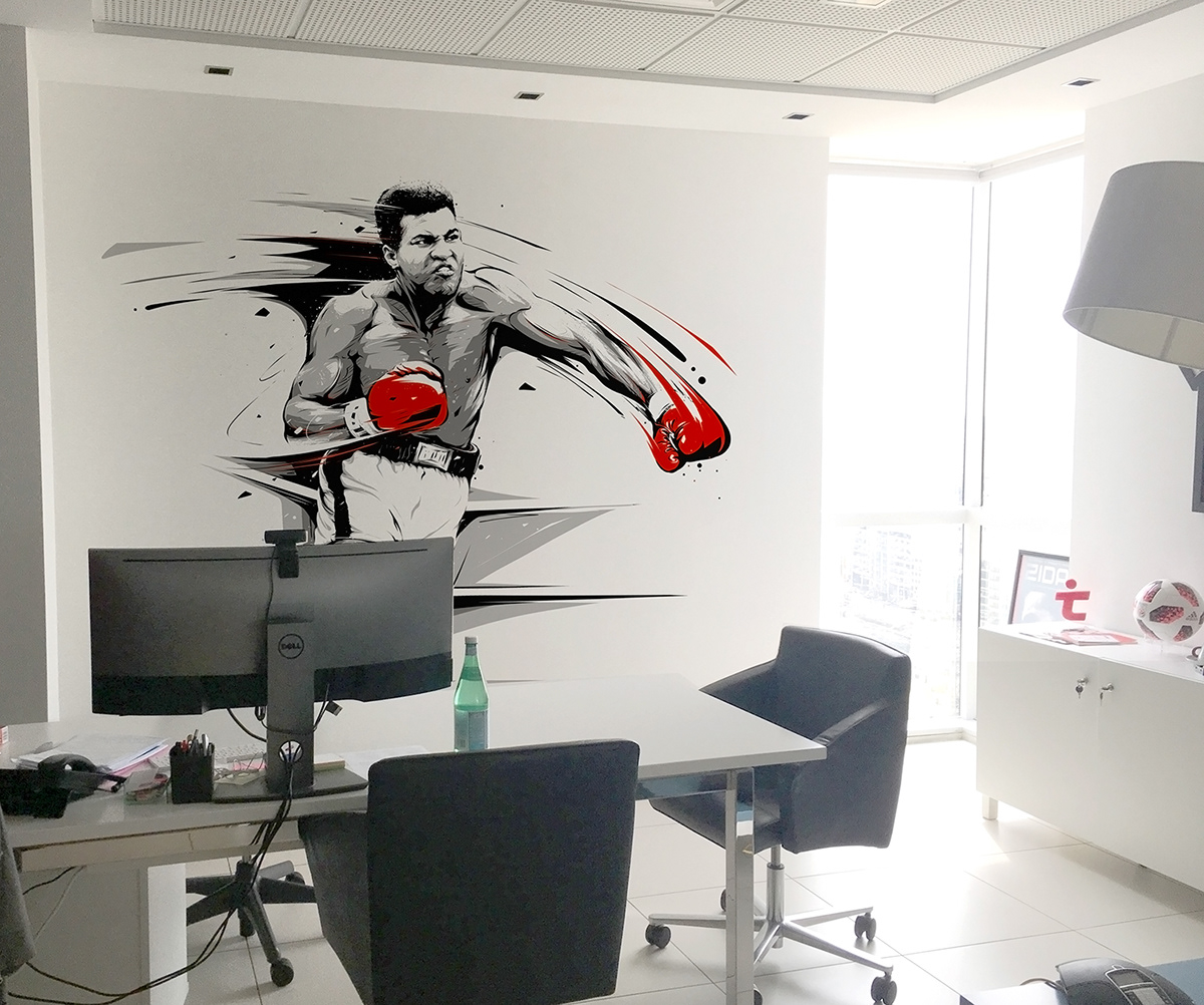 muhamed ali Boxing sport wall art action hit