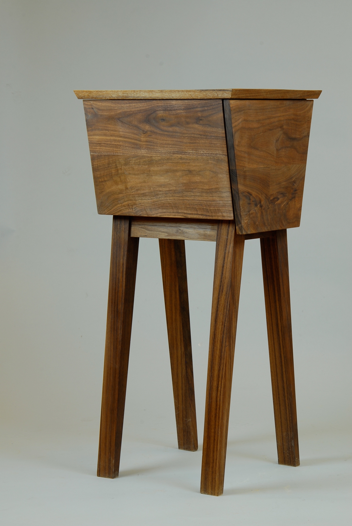 furniture table drawer Playful tall walnut Angles