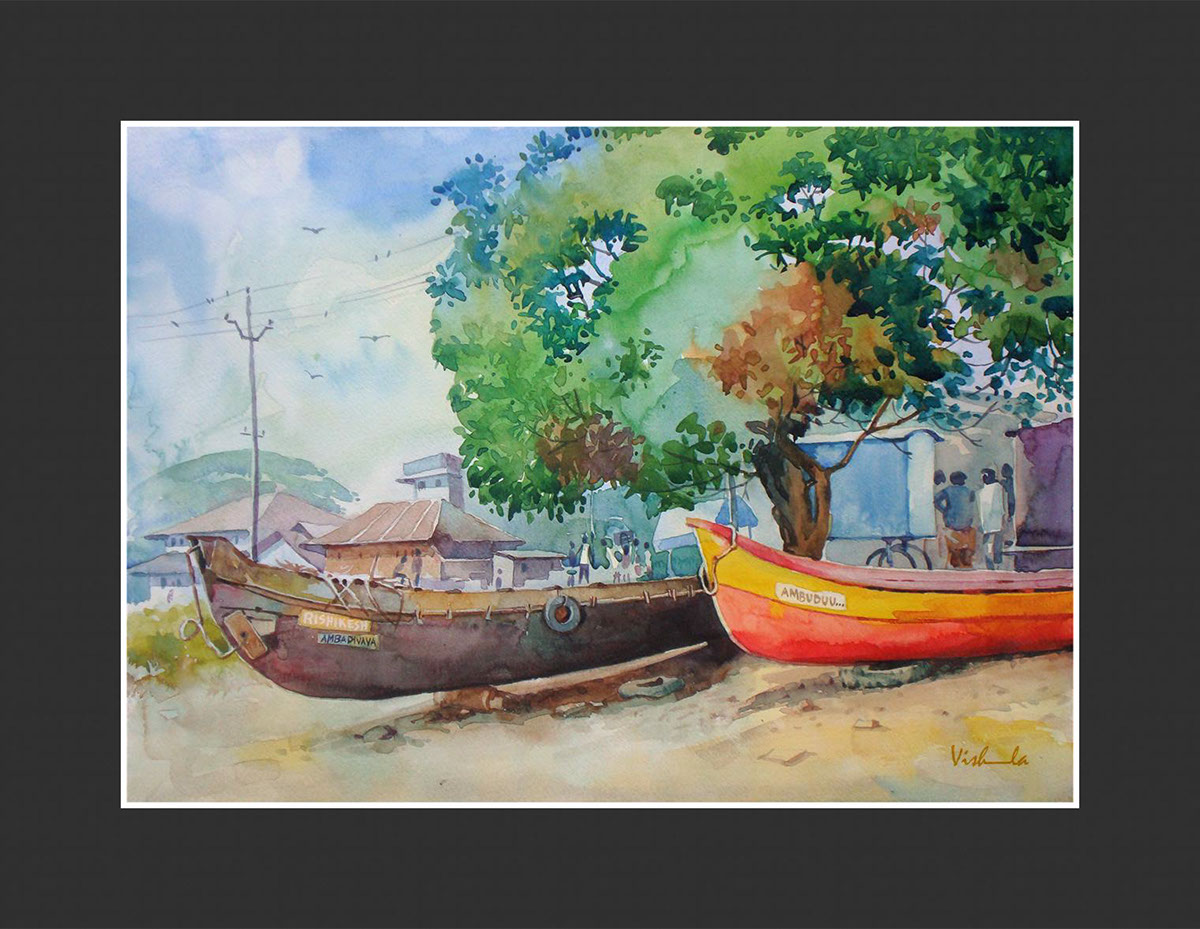 watercolor Thalassery ooty kannur kerala Munnar