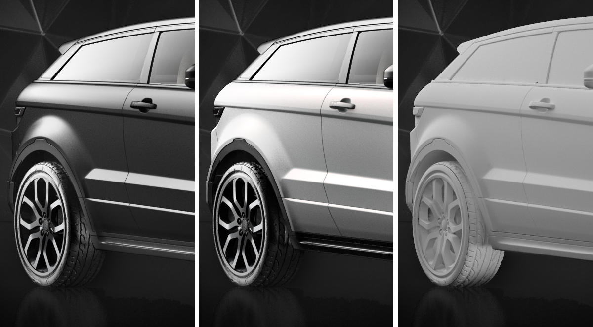 CGI CG 3D visualisation automotive   lighting Render model car range rover jeep