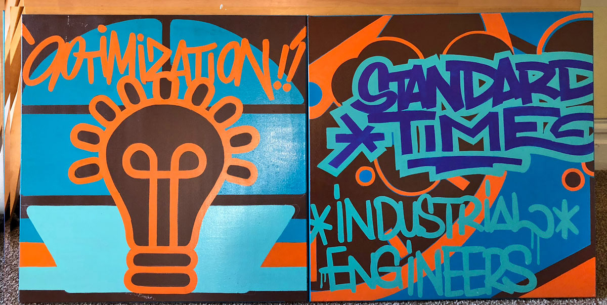 canvas Graffiti lettering design ILLUSTRATION  pitt University of Pittsburgh