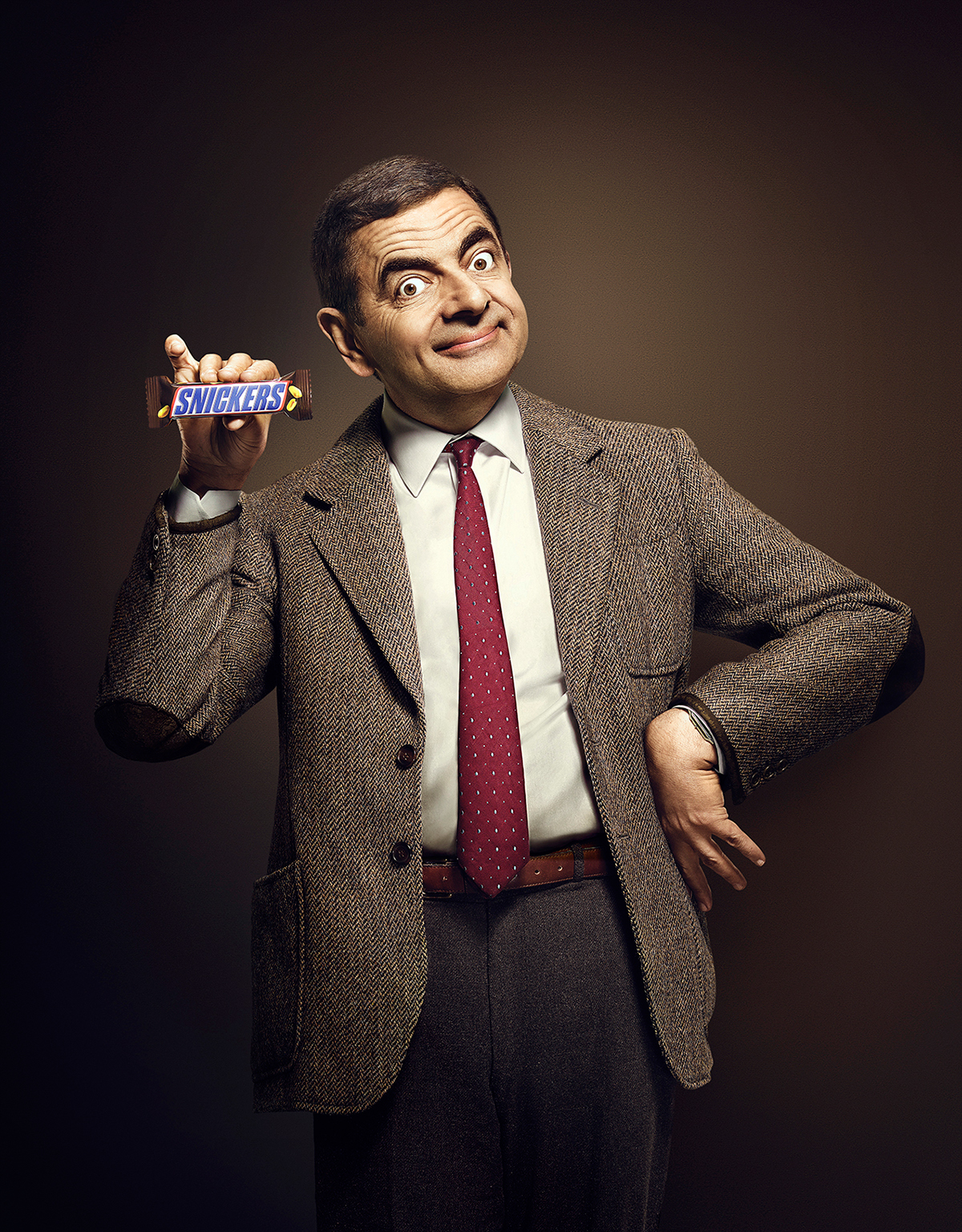 Mr. Bean Rowan Atkinson SNICEKRS UAE IMAPCT BBDO dubai PIXEL PAINT portrait retouch