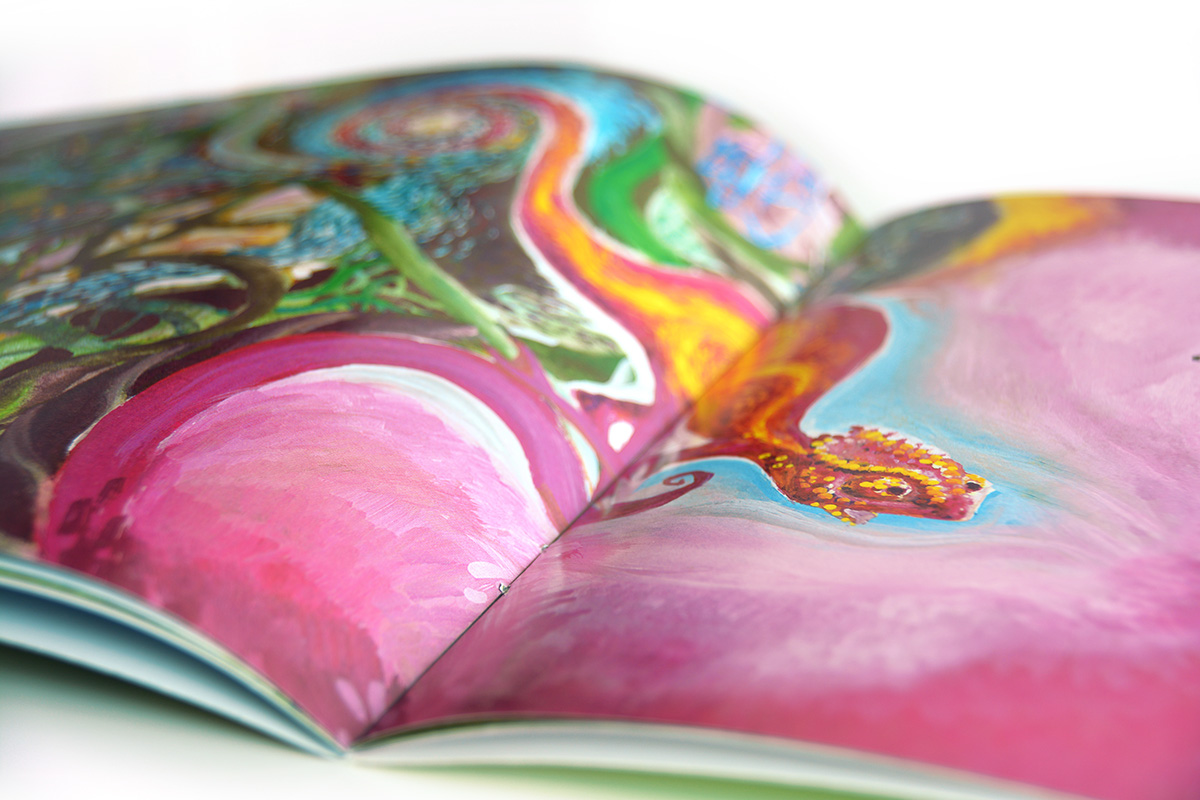 art book cover artwork paint color colorful napoleon chameleon handdrawn children Magic   imagination ludic detail