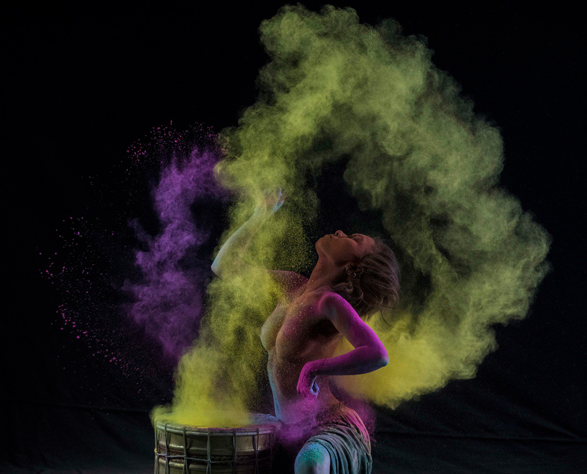 colour colour powder digital photography  drummer Fashion  fashion photography movement Photography  styling 
