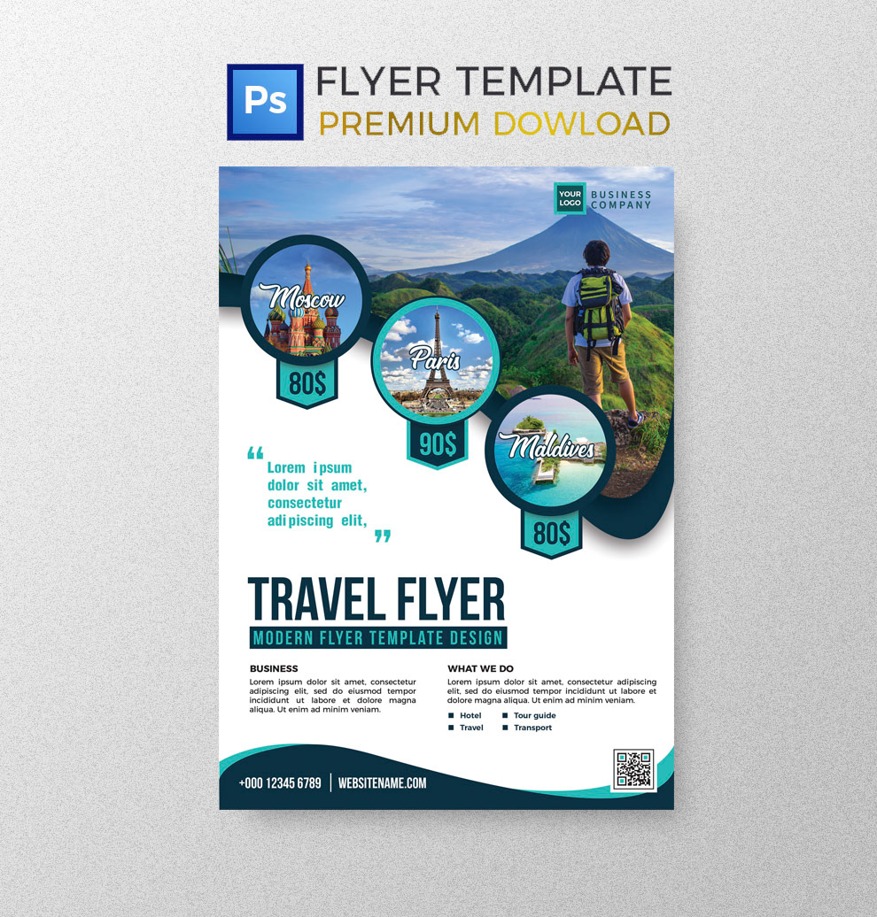 psd template photoshop graphic design  business flyer photoshop template Graphic Design Template corporate flyer FREE flyer Travel Flyer