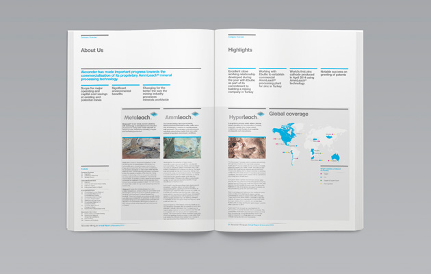 Investor Relations Corporate reporting annual report AIM literature design shareholder communications