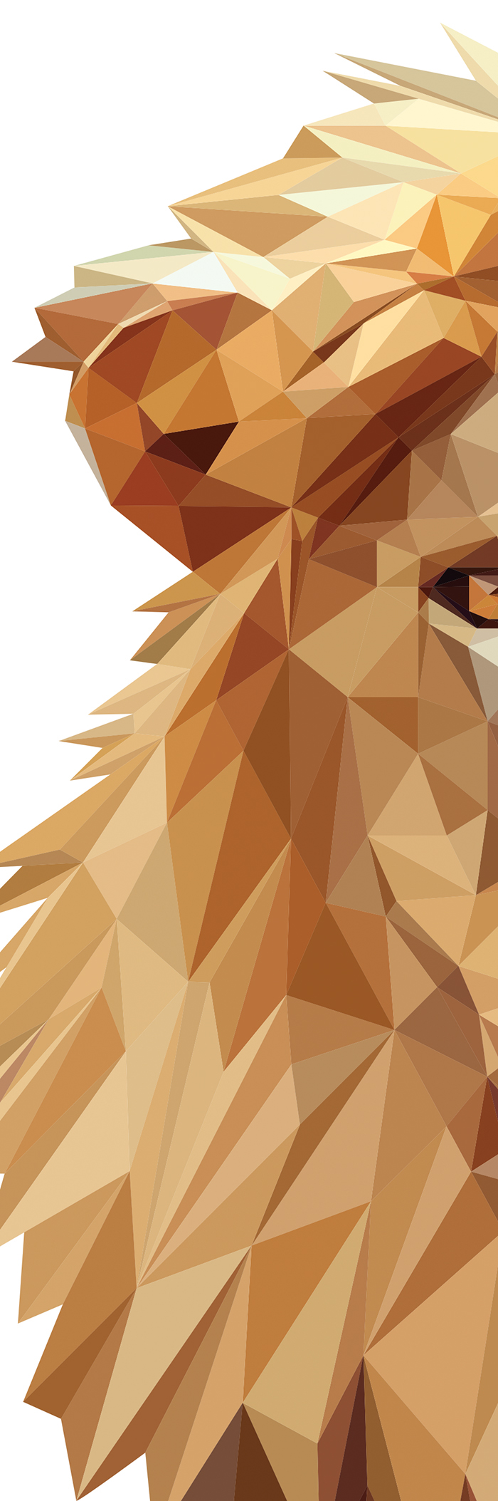 lion lion face anamoly aniline indy-visual.com polygon line animal face animal