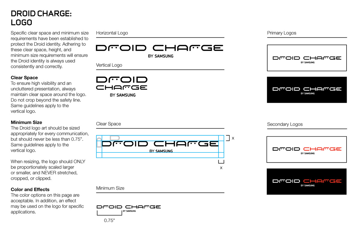 brand identity Packaging and naming system for a new Verizon/Google phone.