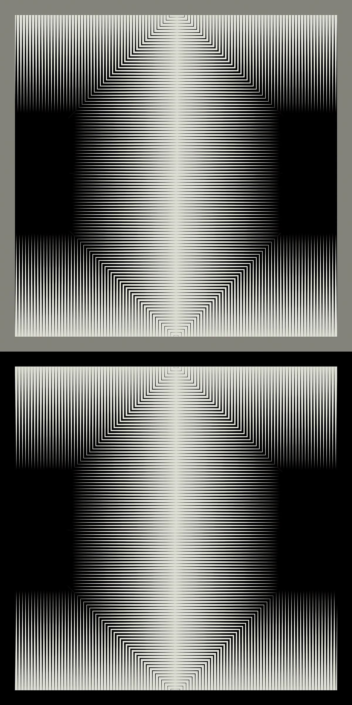 printmaking UV print experimental wood lines op art visual pattern mora