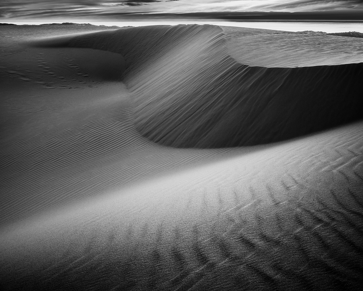 fine art abstract timeless Landscape waves Hasselblad Black&white