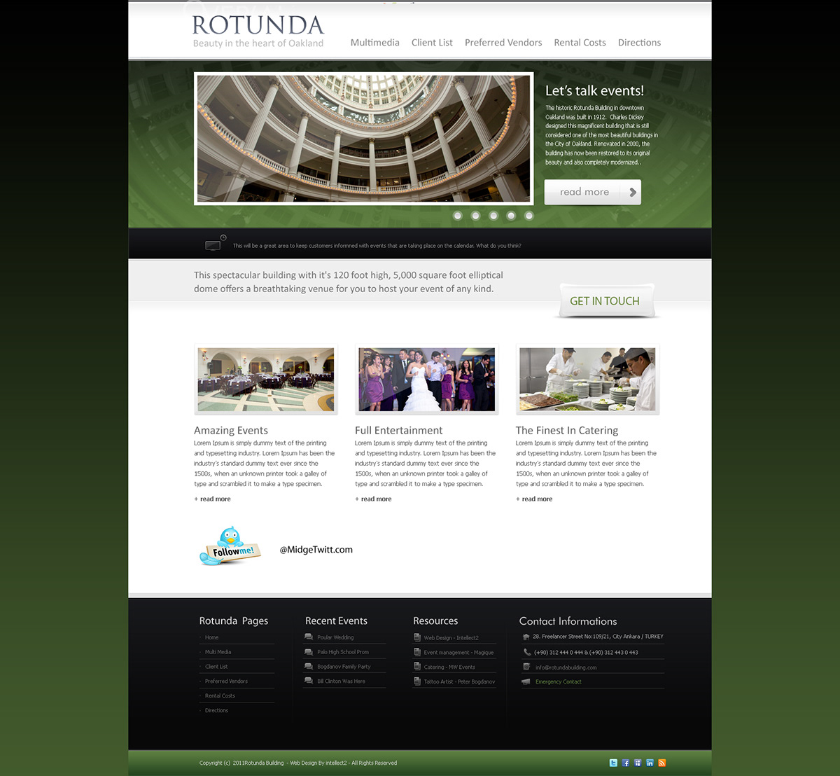 Rotunda Building Business Website